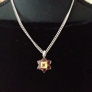 Garnet & Citrene necklace